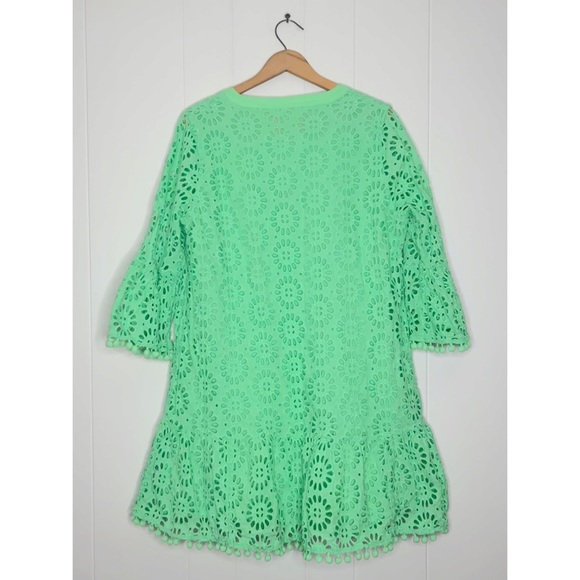 Lilly Pulitzer Bekah Eyelet Cutout Pom Pom Trim Dress - Picture 7 of 16